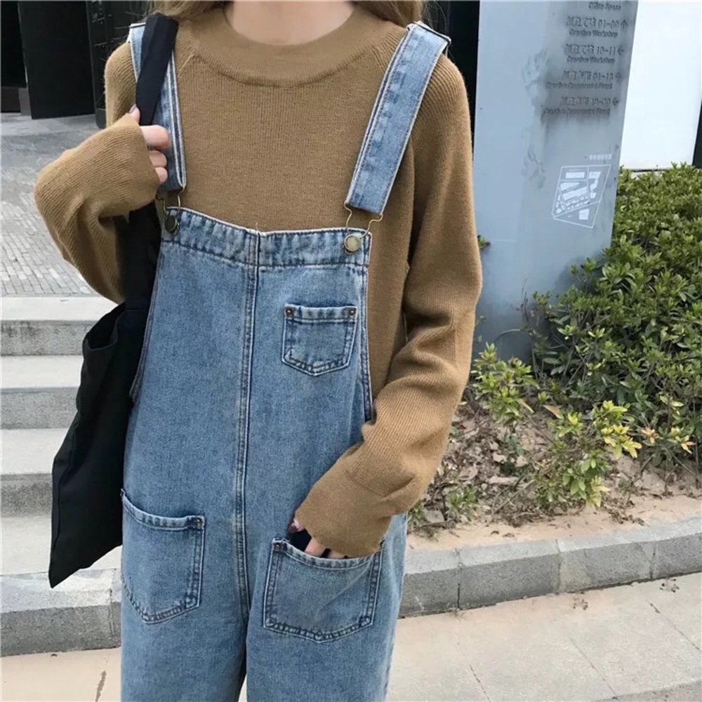 Denim Overall Jumpsuit - Picture 4 of 16
